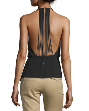 *FIRE SALE* Halston Heritage Halterneck Strappy-Back Top