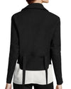 Helmut Lang Black Cotton Moto-Biker Jacket