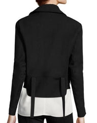 Helmut Lang Black Cotton Moto-Biker Jacket
