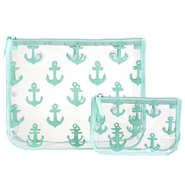 Bogg Bag 'Turquoise Anchors' Decorative Inserts (Set of 2)