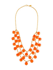 Kate Spade New York Orange Beaded Collar Necklace