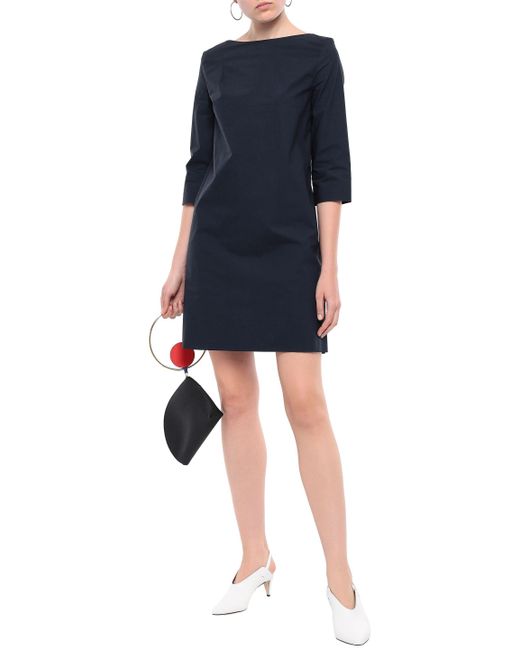 Marni Storm Blue Cotton-Poplin Shift Dress