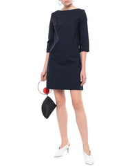 Marni Storm Blue Cotton-Poplin Shift Dress