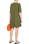 Marni Green Leaf Cotton-Poplin Shift Dress