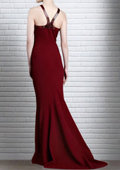Michael Kors 'Cinnabar' Python Halter Gown