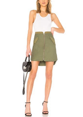 Rag & Bone Army Green Maverick Military Skirt