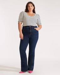 Veronica Beard 'Beverly' High-Rise Denim Flare