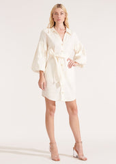Veronica Beard Ivory Linen 'Samy' Shirt Dress