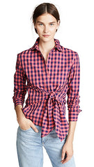 Rag & Bone Gingham 'Wendy' Long sleeve Top