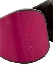 Salvatore Ferragamo Vintage Magenta Resin Mod Cuff