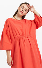 ottod'Ame Coral Lightweight Poplin Dress