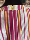 Parker V-Neck Striped High-Low Pink Ruffle Dress