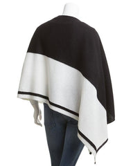Hannah Rose White + Black Cashmere Topper
