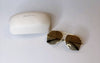 Michael Kors 'Chelsea' Aviator Gold Sunglasses