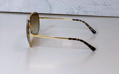 Michael Kors 'Chelsea' Aviator Gold Sunglasses