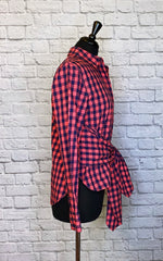 Rag & Bone Gingham 'Wendy' Long sleeve Top