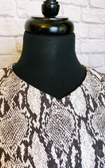 A.L.C. 'Anise' Crepe Snakeskin Top
