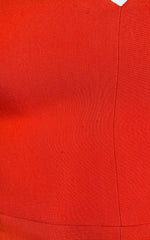 Black Halo Red 3/4-Sleeve Sheath Dress