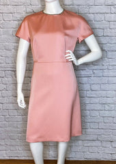 Escada Pink 'Dasquatu' Satin Sheath Dress