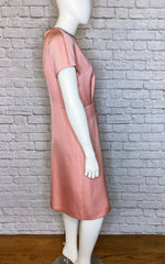 Escada Pink 'Dasquatu' Satin Sheath Dress