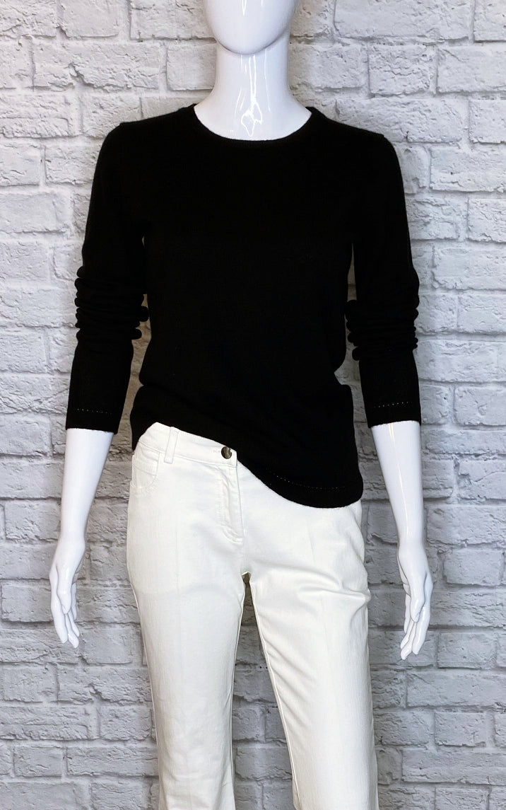 Hannah Rose Scoop Neck Cashmere Sweater Simply Audrey