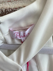 *FIRE SALE* Parker White Ruffle Halterneck Mini Dress