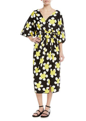 Marc Jacobs 'Daisey' Floral Jersey Midi Dress