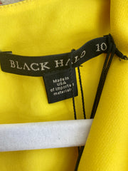 *FIRE SALE* Black Halo 'Maricopa' Bold Yellow Belted Jumpsuit